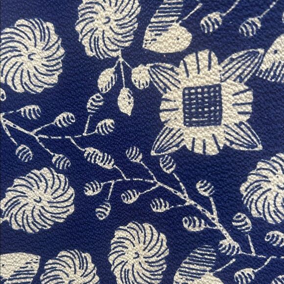 Max Studio Floral Blue and White Pants - Picture 3 of 3